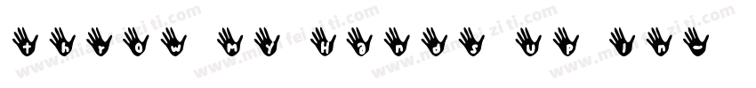 Throw My Hands Up In字体转换